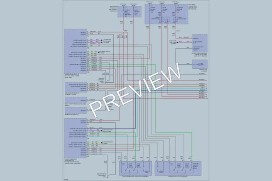 2005 Cadillac CTS Power Door Locks wiring diagram preview