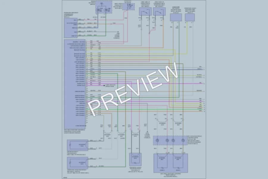 2005 Cadillac CTS Supplemental Restraints wiring diagram preview