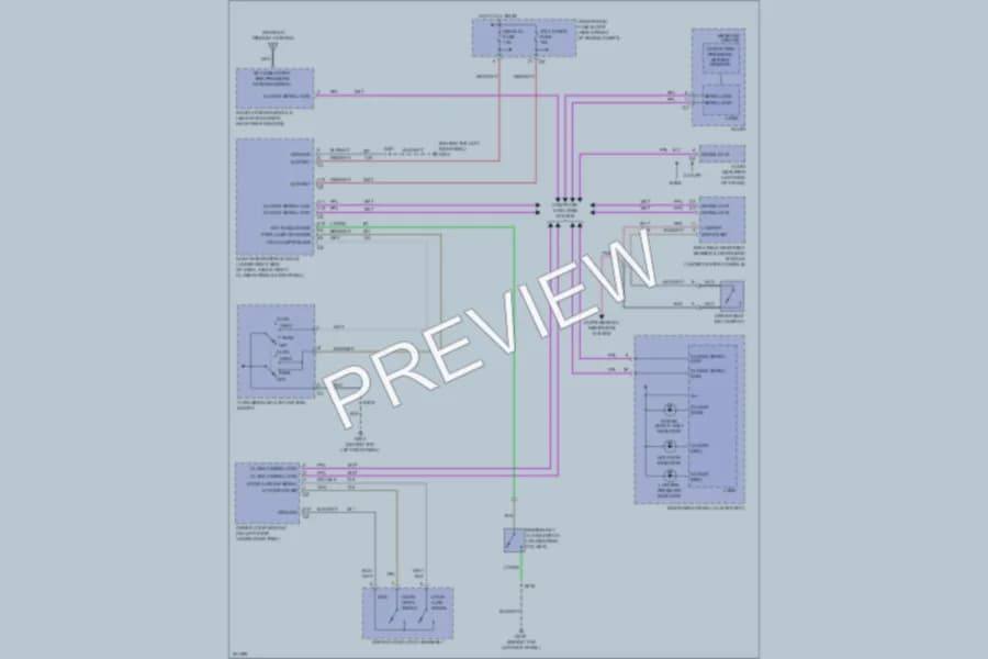 2005 Cadillac CTS Warning Systems wiring diagram preview