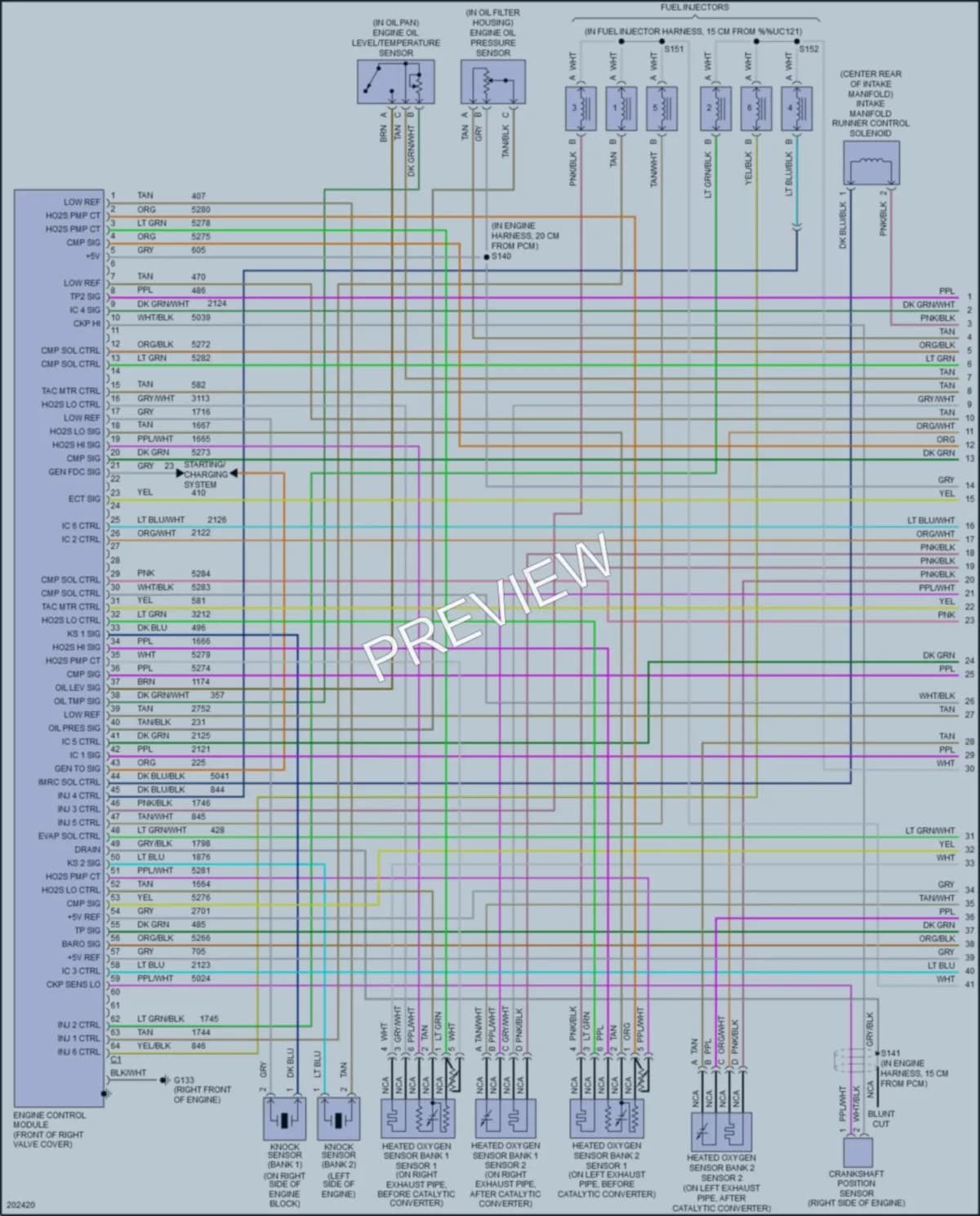 2005 Cadillac CTSV Engine Performance wiring diagram preview