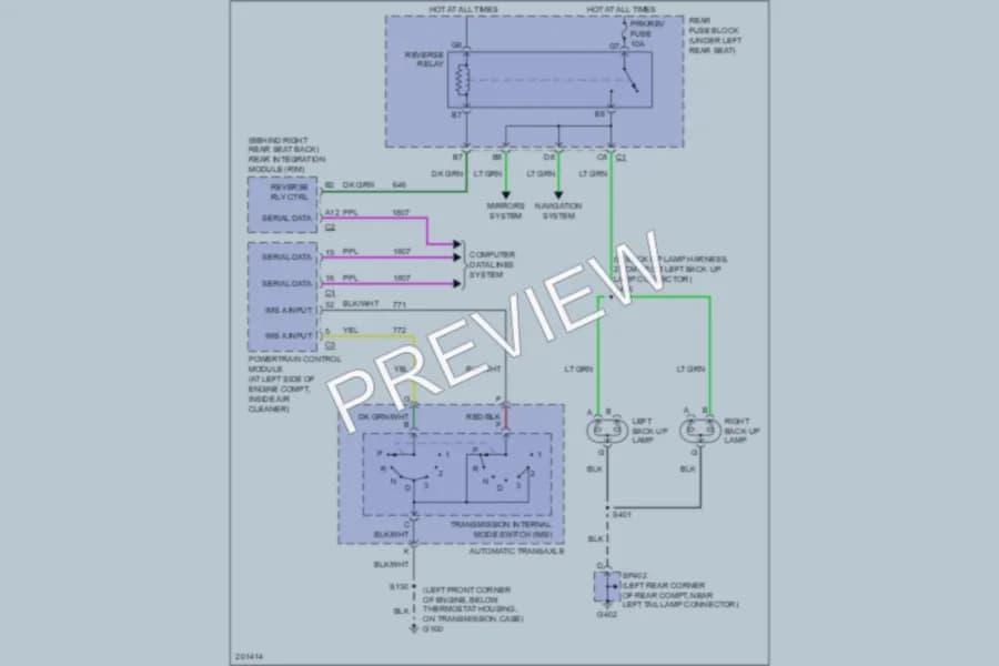 2005 Cadillac DeVille Exterior Lights wiring diagram preview