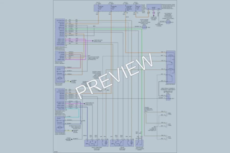 2005 Cadillac DeVille Power Door Locks wiring diagram preview