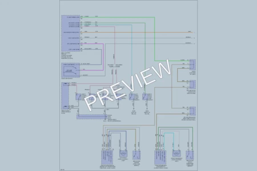 2005 Cadillac EscaladeESV Interior Lights wiring diagram preview