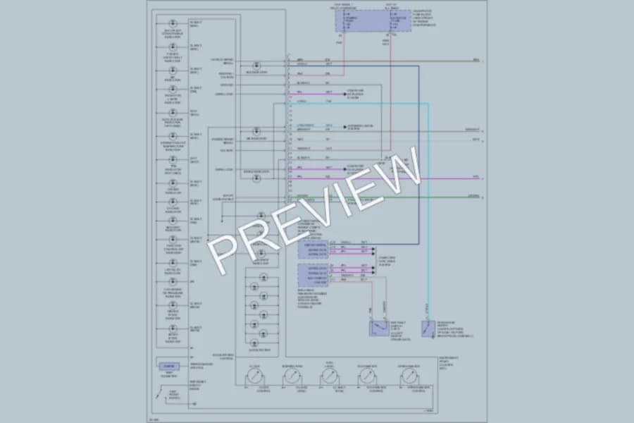 2005 Cadillac SRX Instrument Cluster wiring diagram preview