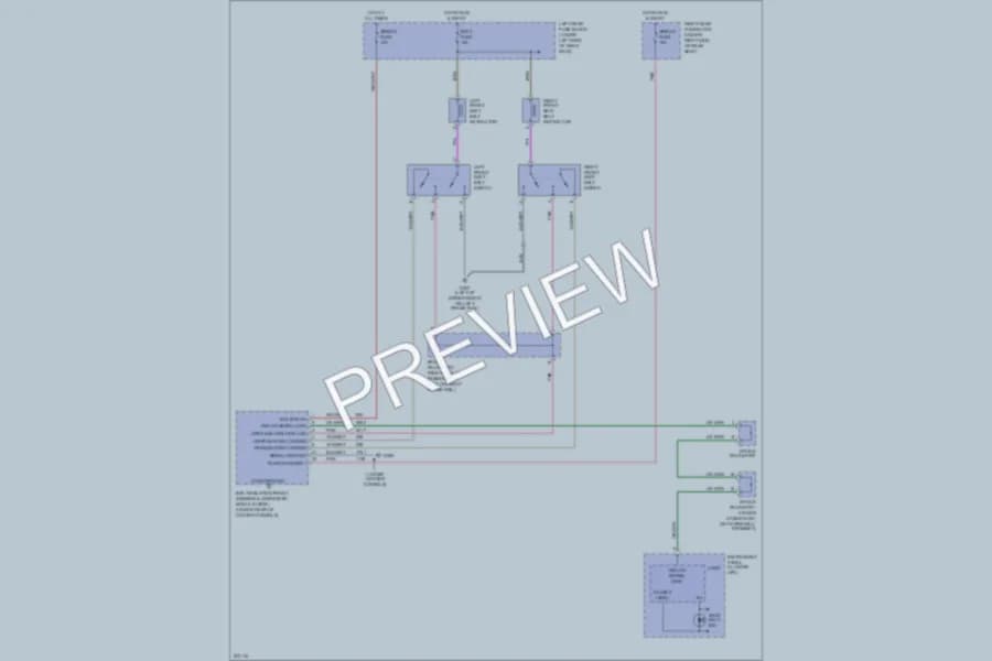 2005 Cadillac STS Passive Restraints wiring diagram preview