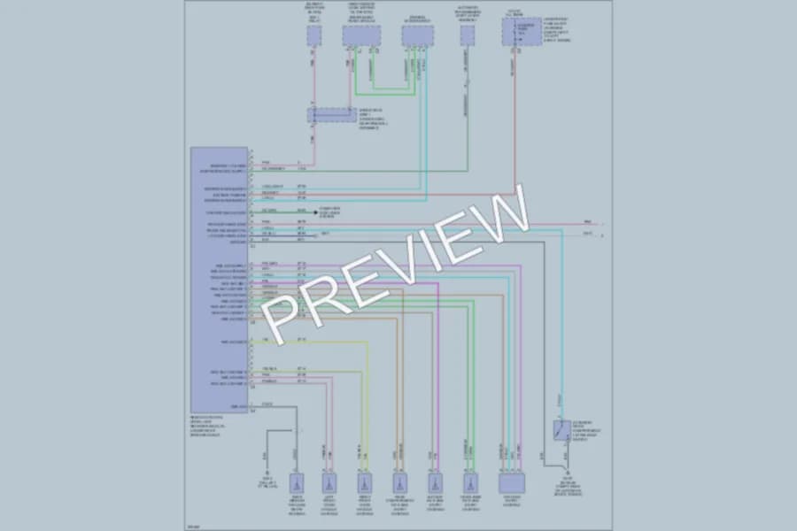 2005 Cadillac STS Power Door Locks wiring diagram preview