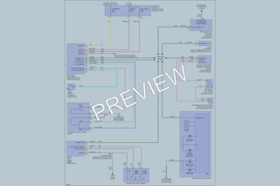 2005 Cadillac STS Warning Systems wiring diagram preview