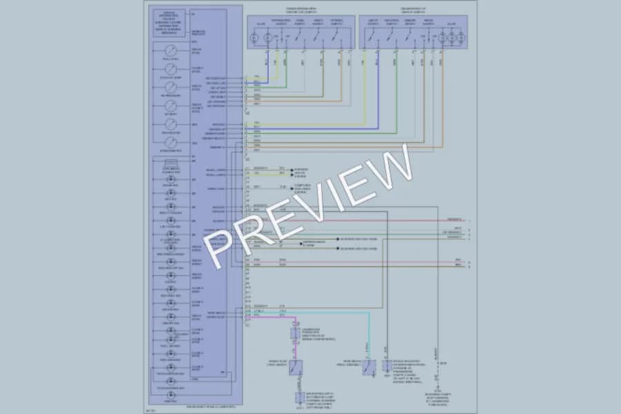 2005 Cadillac XLR Instrument Cluster wiring diagram preview