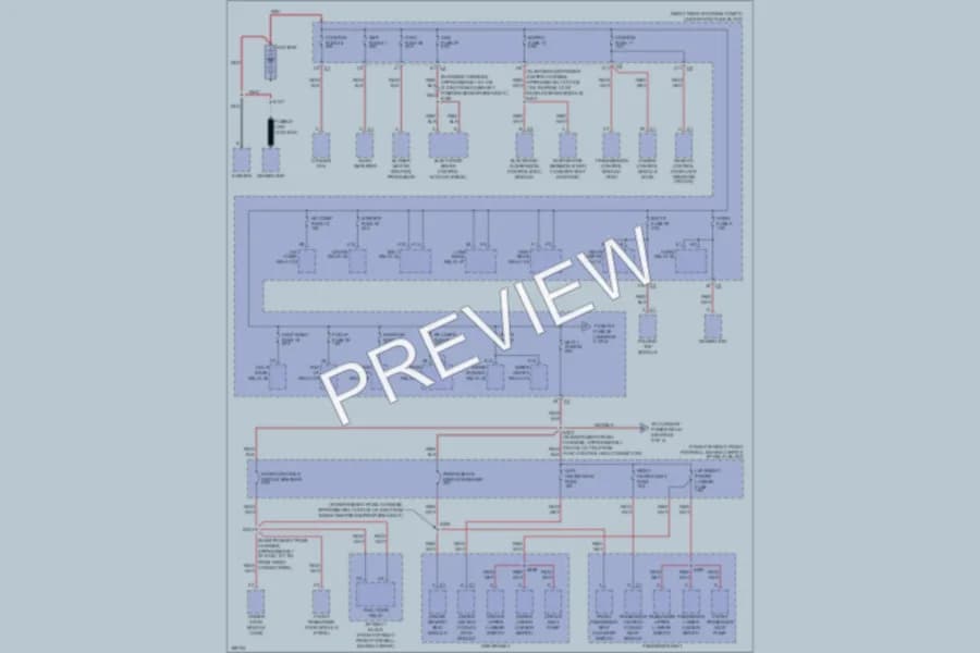 2005 Cadillac XLR Power Distribution wiring diagram preview