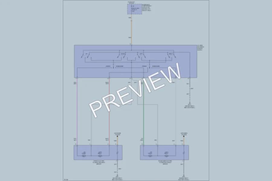 2005 Chevrolet Aveo Power Mirrors wiring diagram preview