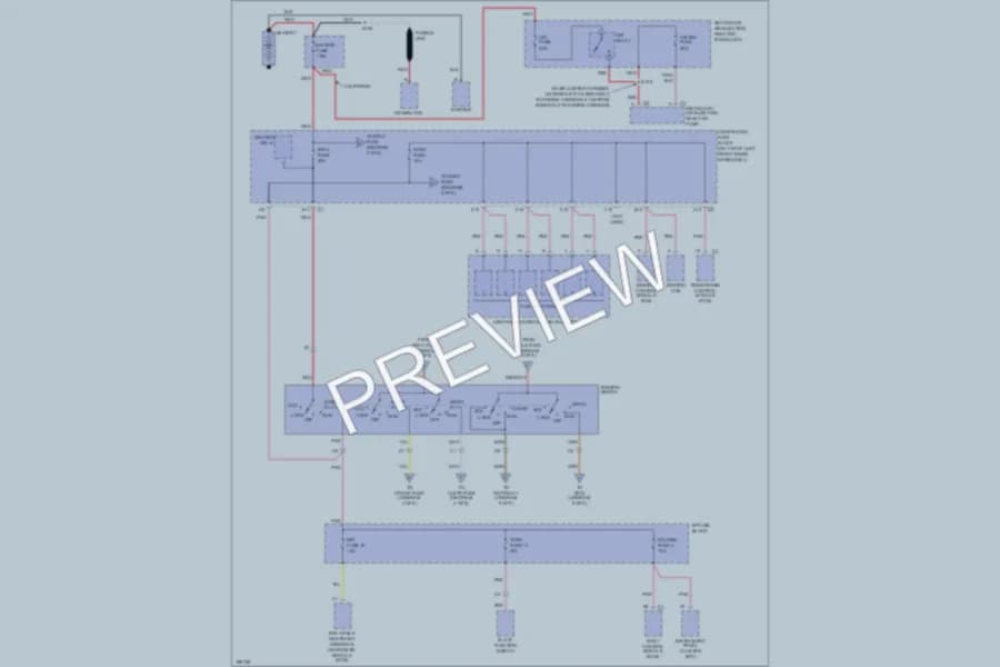 2005 Chevrolet Blazer Power Distribution wiring diagram preview