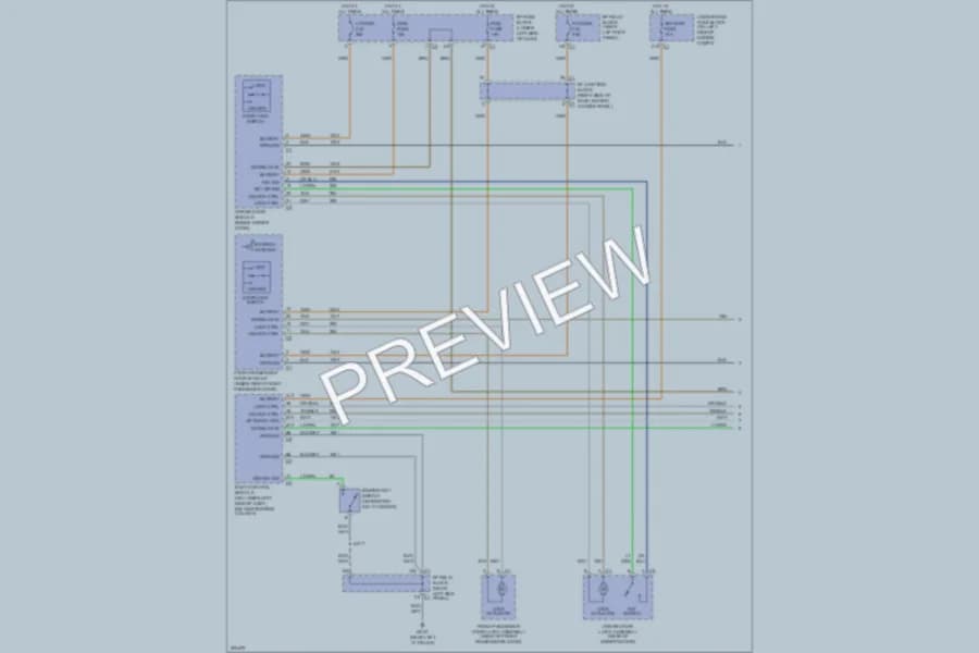 2005 Chevrolet C1500Avalanche Power Door Locks wiring diagram preview