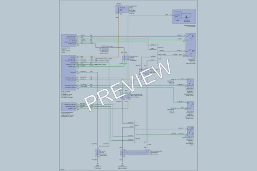 2005 Chevrolet 1500 Anti Theft wiring diagram preview with protected circuit layout