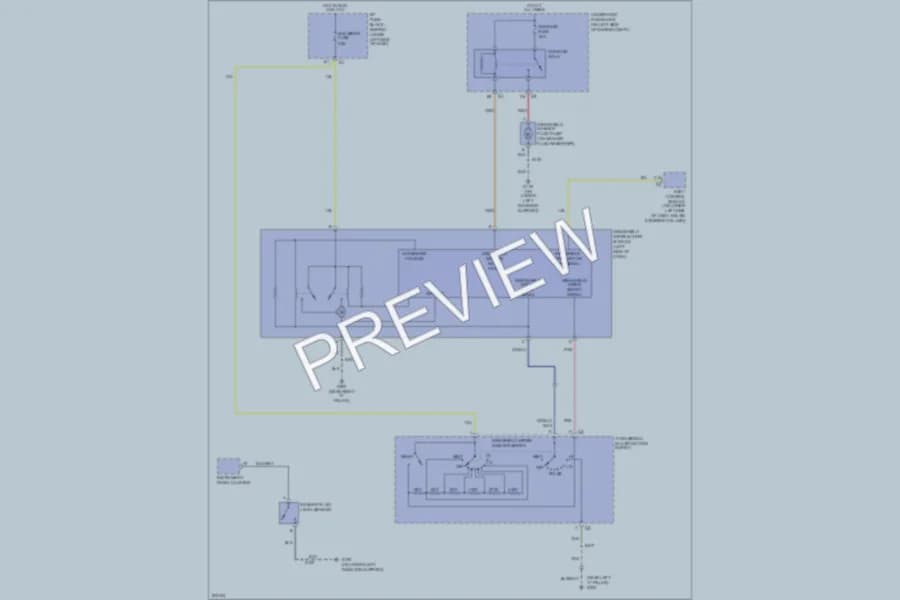 2005 Chevrolet 2500 Hd Wiper Washer wiring diagram preview with protected circuit layout