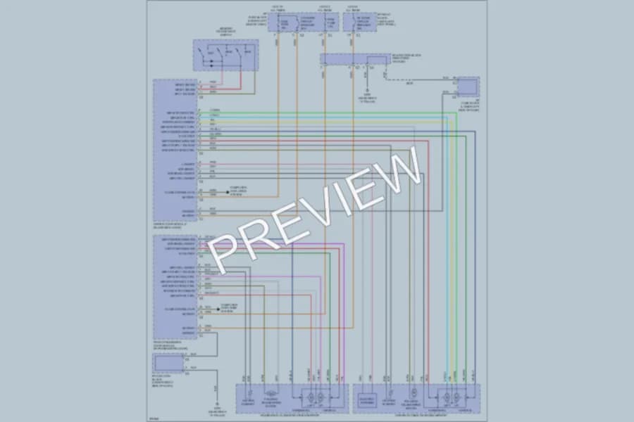 2005 Chevrolet 3500 Memory Systems wiring diagram preview with protected circuit layout