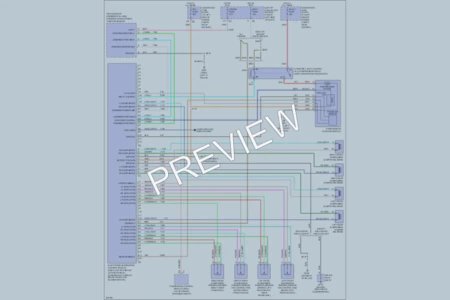 2005 Chevrolet C2500Suburban Electronic Suspension wiring diagram preview