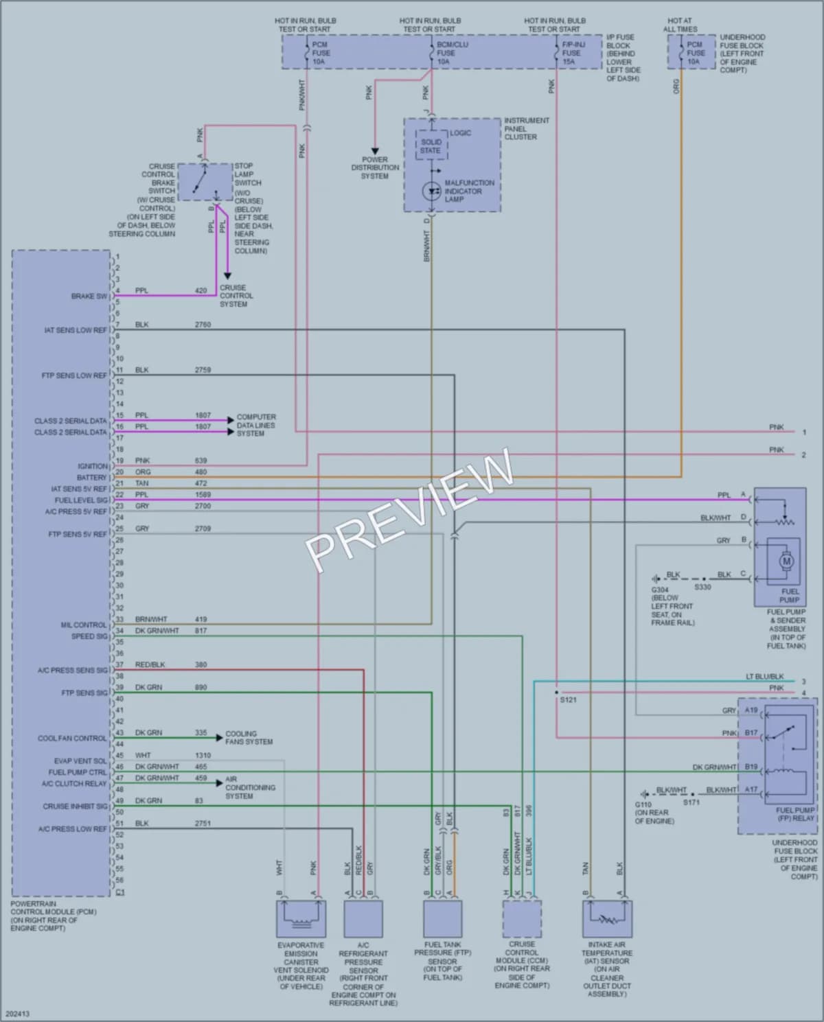 2005 Chevrolet Cavalier Engine Performance wiring diagram preview