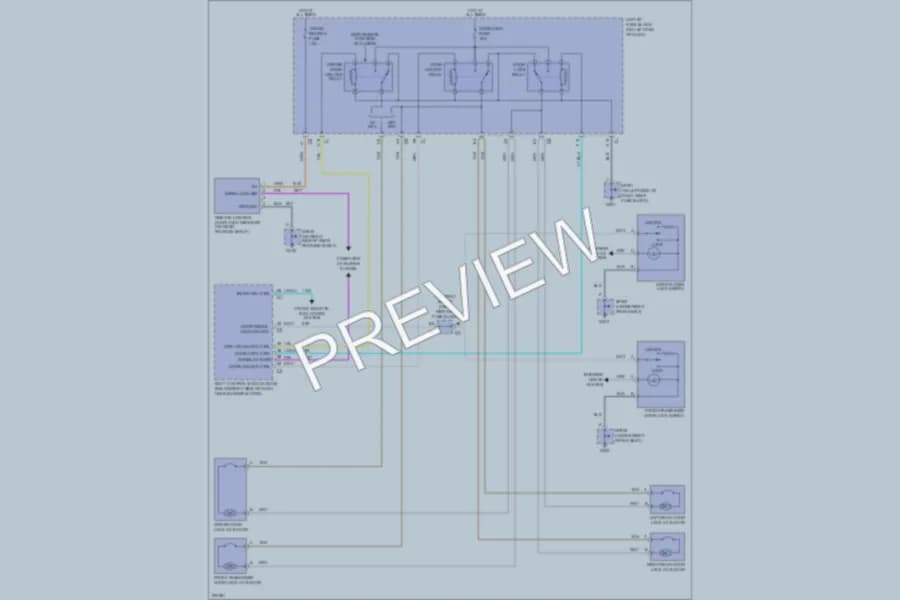 2005 Chevrolet Classic Power Door Locks wiring diagram preview