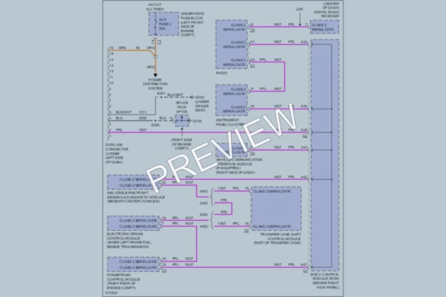 2005 Chevrolet Colorado Computer Data Lines wiring diagram preview