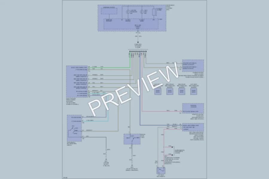 2005 Chevrolet Corvette Warning Systems wiring diagram preview