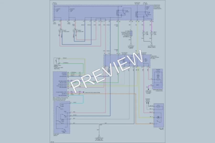2005 Chevrolet Equinox Headlights wiring diagram preview