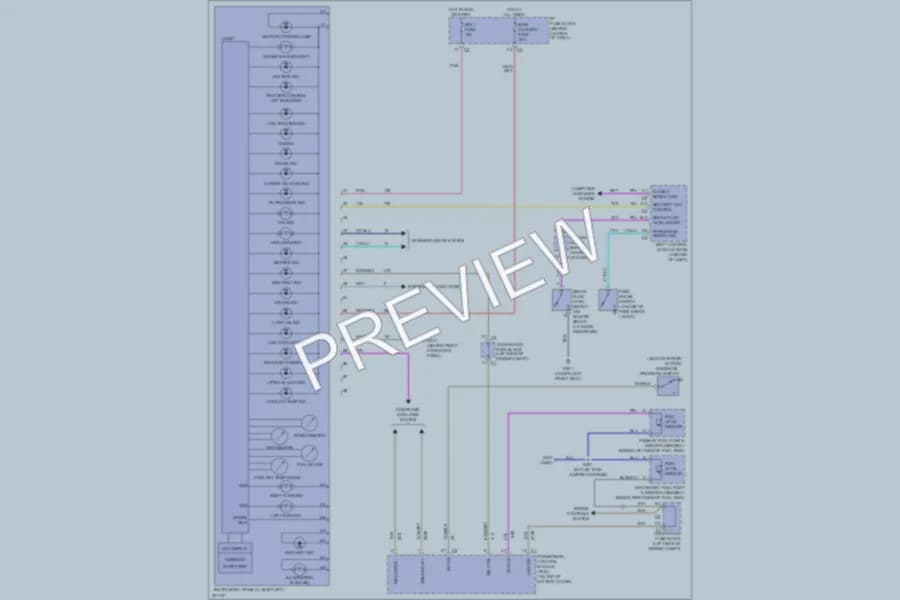 2005 Chevrolet Equinox Instrument Cluster wiring diagram preview