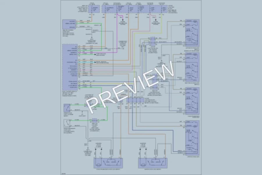 2005 Chevrolet Impala Power Door Locks wiring diagram preview