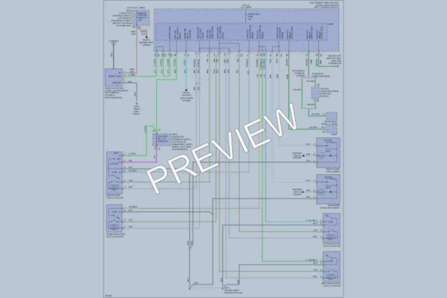 2005 Chevrolet MalibuMaxx Power Door Locks wiring diagram preview