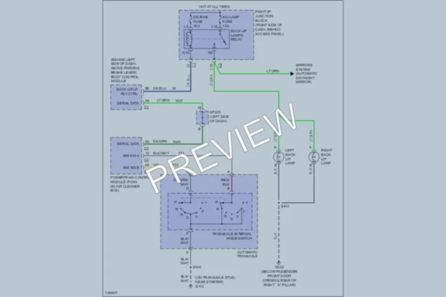 2005 Chevrolet MonteCarlo Exterior Lights wiring diagram preview