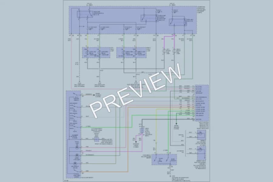 2005 Chevrolet TrailBlazerEXT Headlights wiring diagram preview