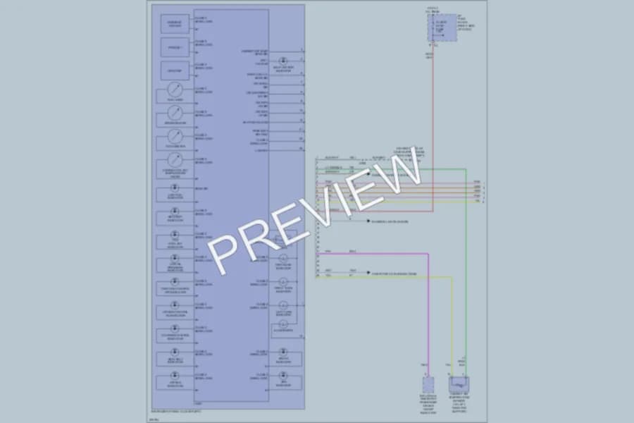 2005 Chevrolet Uplander Instrument Cluster wiring diagram preview
