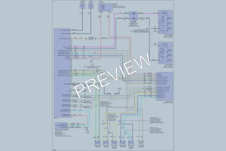 2005 Chevrolet Uplander Radio wiring diagram preview