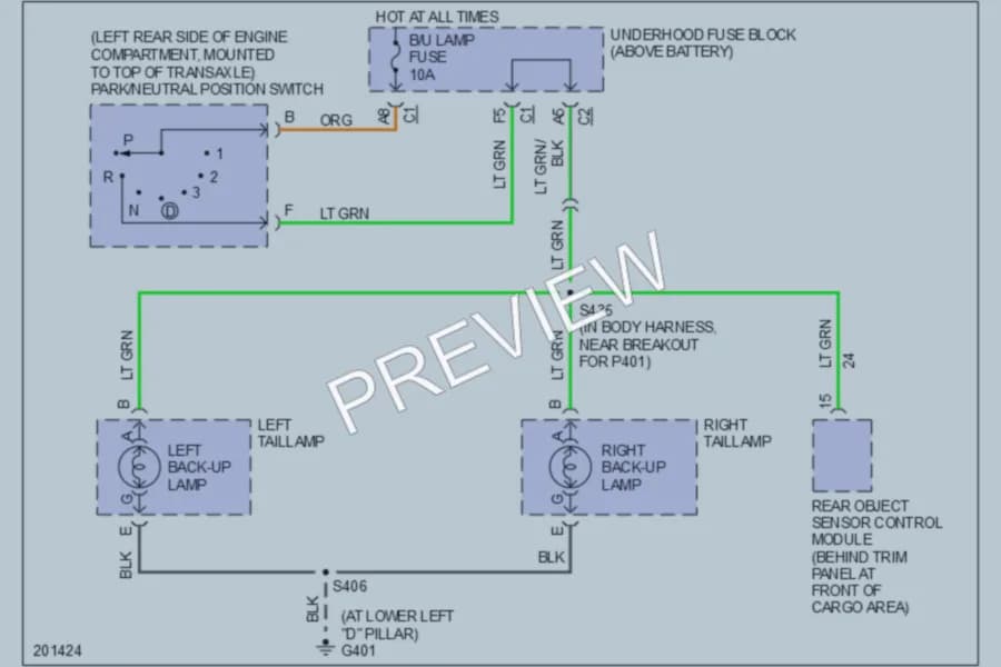 2005 Chevrolet Venture Exterior Lights wiring diagram preview