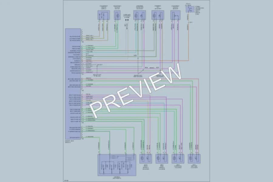 2005 Chrysler 300 Memory Systems wiring diagram preview