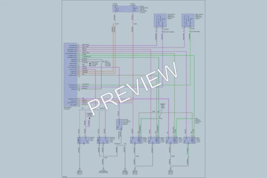 2005 Chrysler 300 Power Door Locks wiring diagram preview