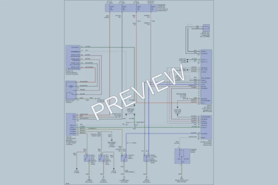 2005 Chrysler Crossfire Power Door Locks wiring diagram preview