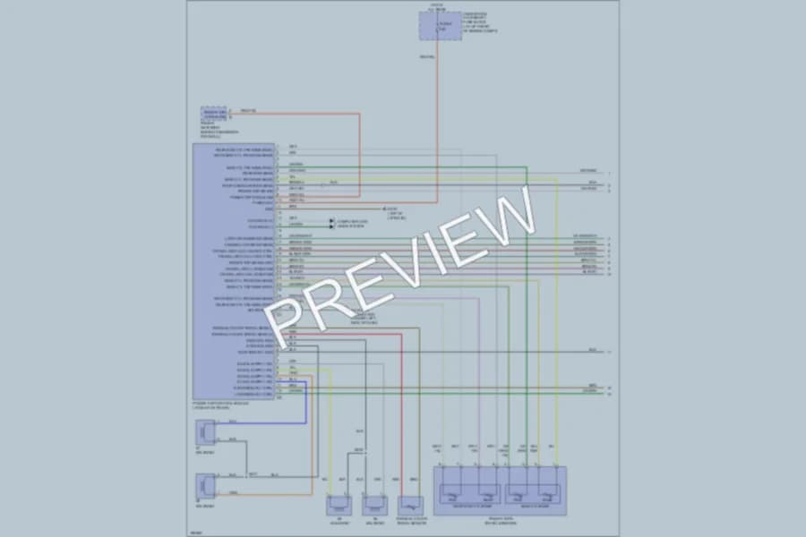 2005 Chrysler Crossfire Power Top Sunroof wiring diagram preview