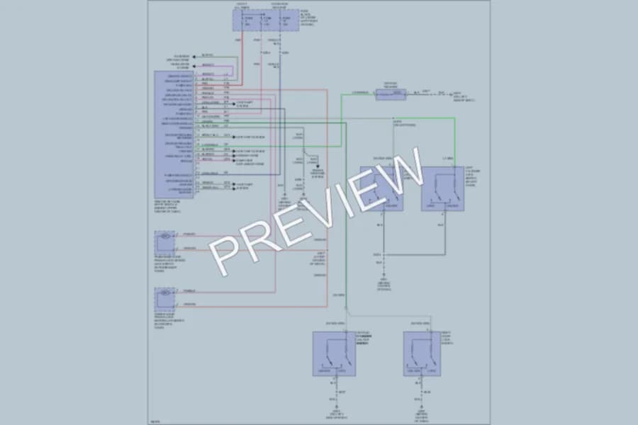 2005 Chrysler PTCruiser Power Door Locks wiring diagram preview