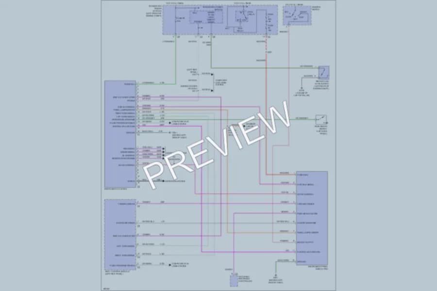 2005 Chrysler Pacifica Instrument Cluster wiring diagram preview