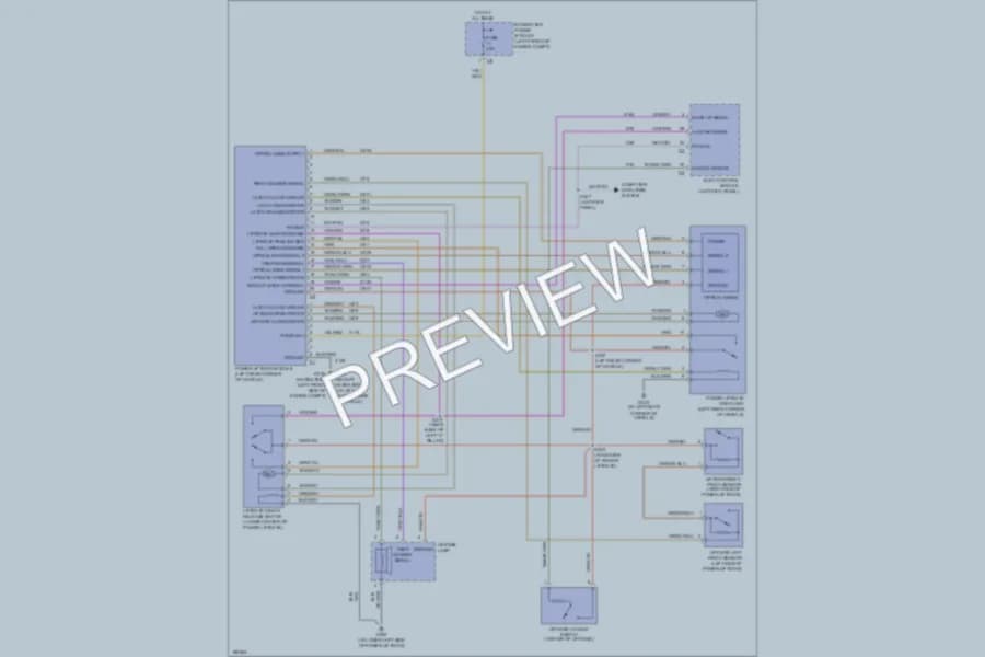 2005 Chrysler Pacifica Trunk Tailgate Fuel Door wiring diagram preview