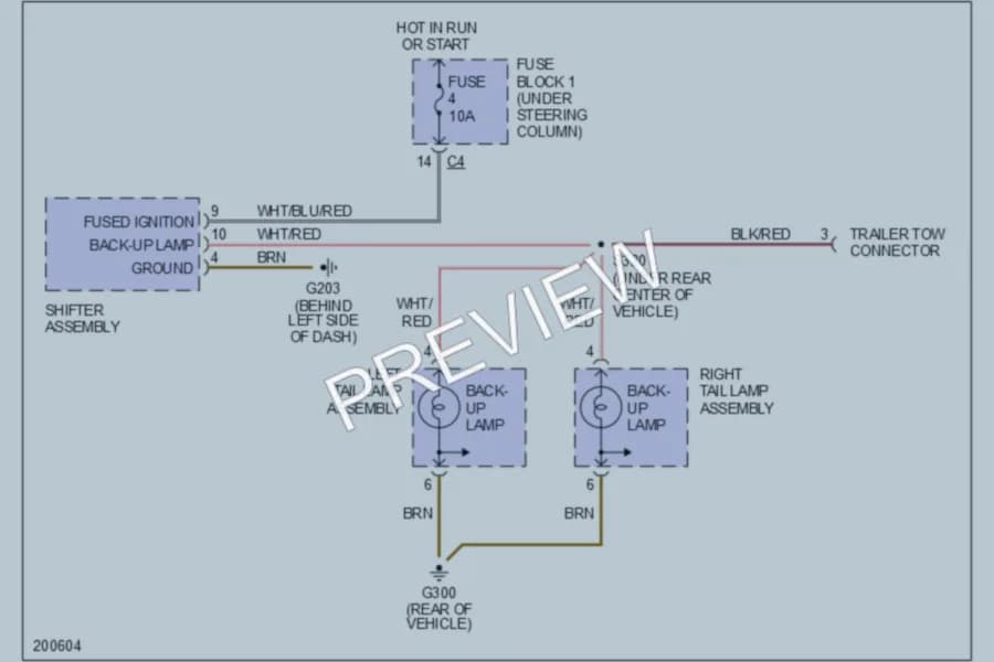 2005 Dodge 2500Sprinter Exterior Lights wiring diagram preview