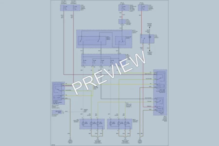 2005 Dodge 3500Sprinter Headlights wiring diagram preview