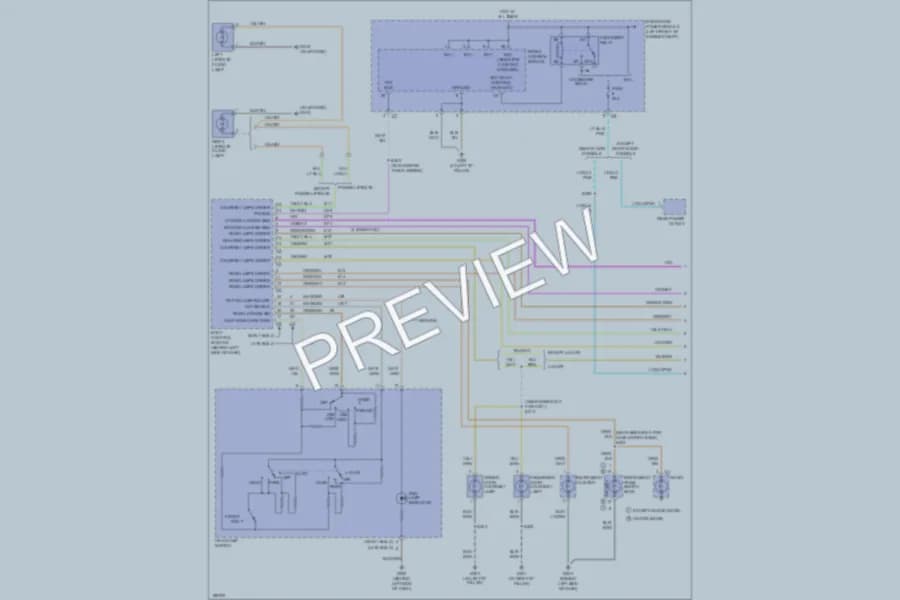 2005 Dodge Caravan Interior Lights wiring diagram preview