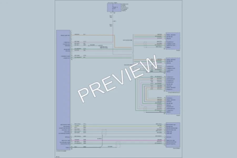 2005 Dodge Caravan Radio wiring diagram preview