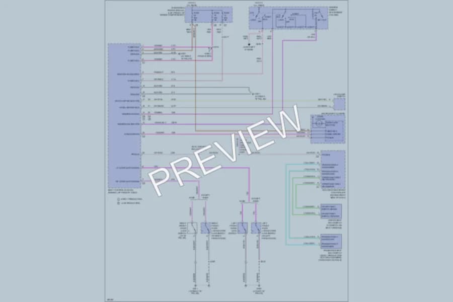 2005 Dodge Caravan Warning Systems wiring diagram preview