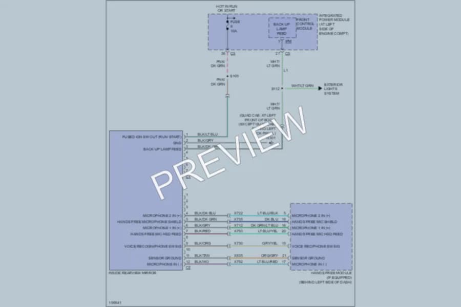 2005 Dodge Dakota Power Mirrors wiring diagram preview