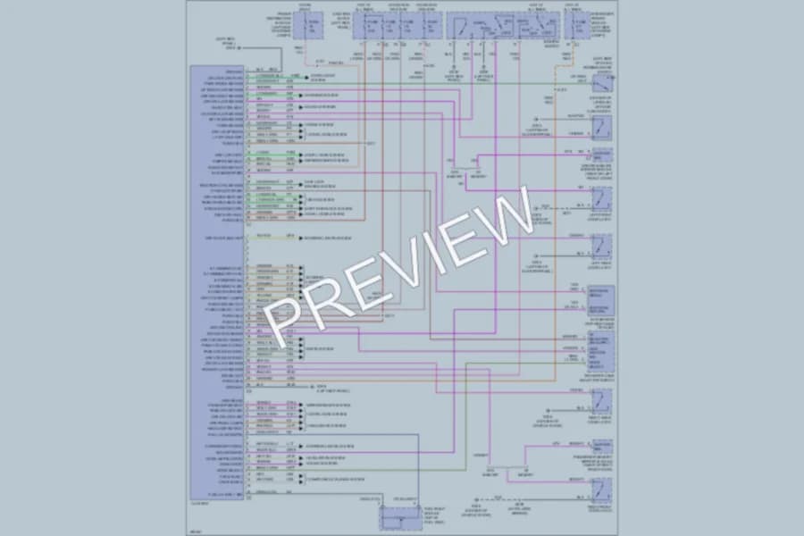 2005 Dodge Durango Instrument Cluster wiring diagram preview