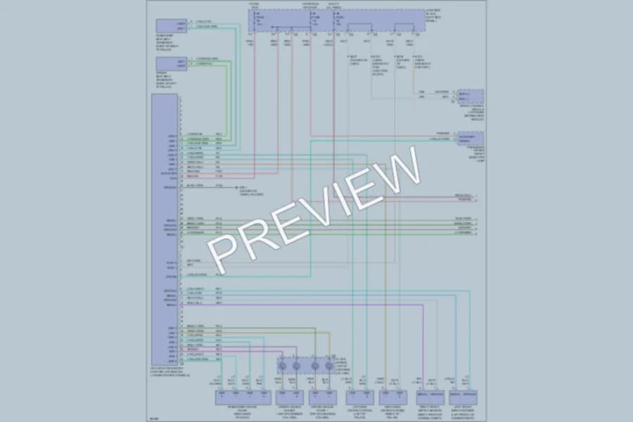 2005 Dodge Durango Supplemental Restraints wiring diagram preview