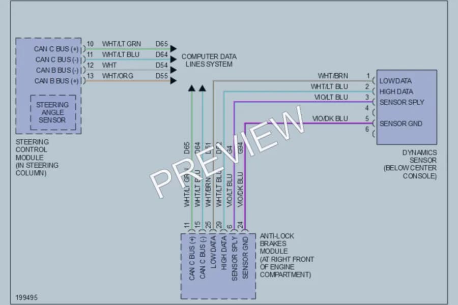 2005 Dodge Magnum Electronic Power Steering wiring diagram preview