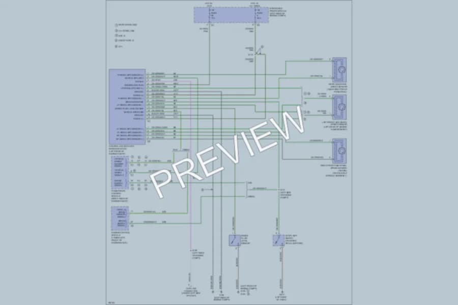 2005 Dodge R1500 Anti Lock Brakes wiring diagram preview with protected circuit layout
